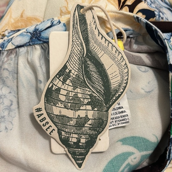 Agua Bendita Gillian Cardumen Floral Print Cutout Mini Dress NWT Size Medium - Picture 14 of 16